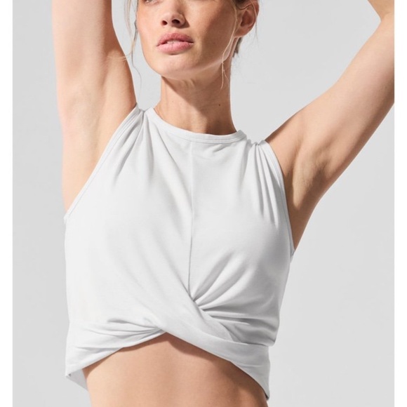 ALO Yoga Tops - ALO Yoga Classic White Tank Top size Small